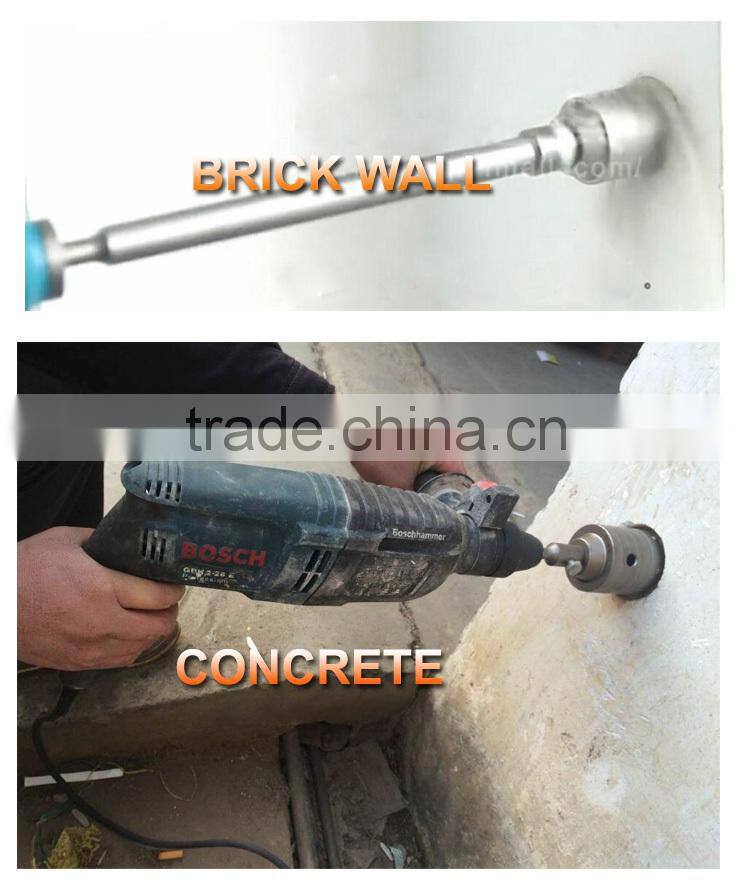 30 Years Factory 40Cr Material SDS Plus Concrete Hole Saw Arbor