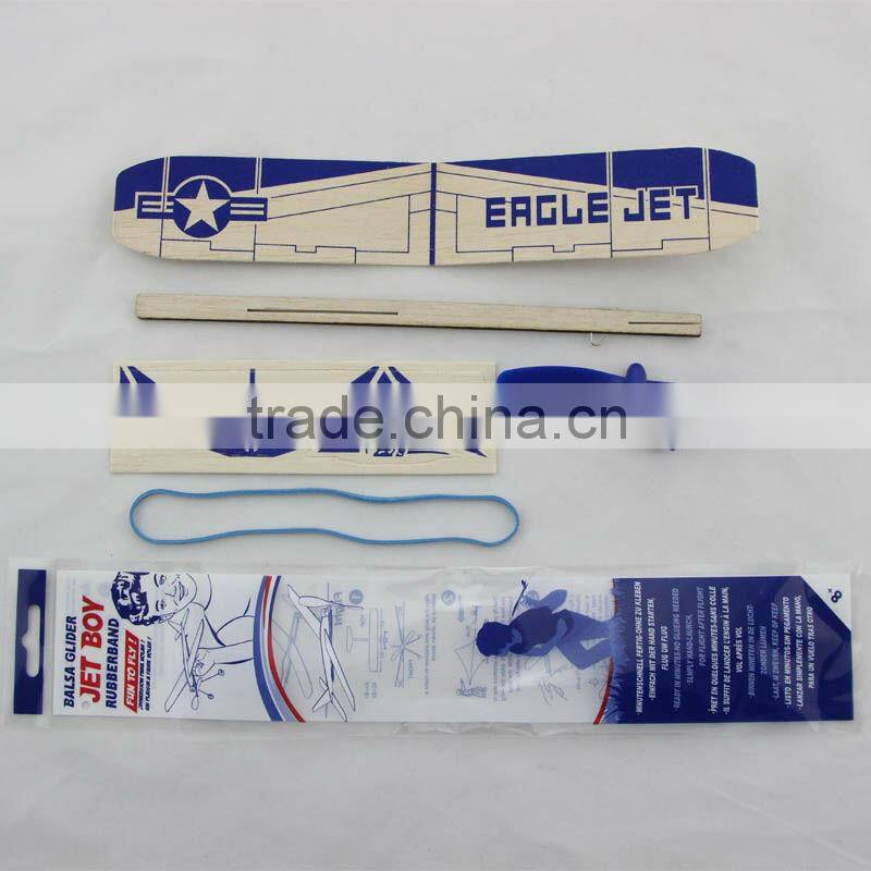 Fight Jet 12"Balsa Rubber Powered aeroplane model