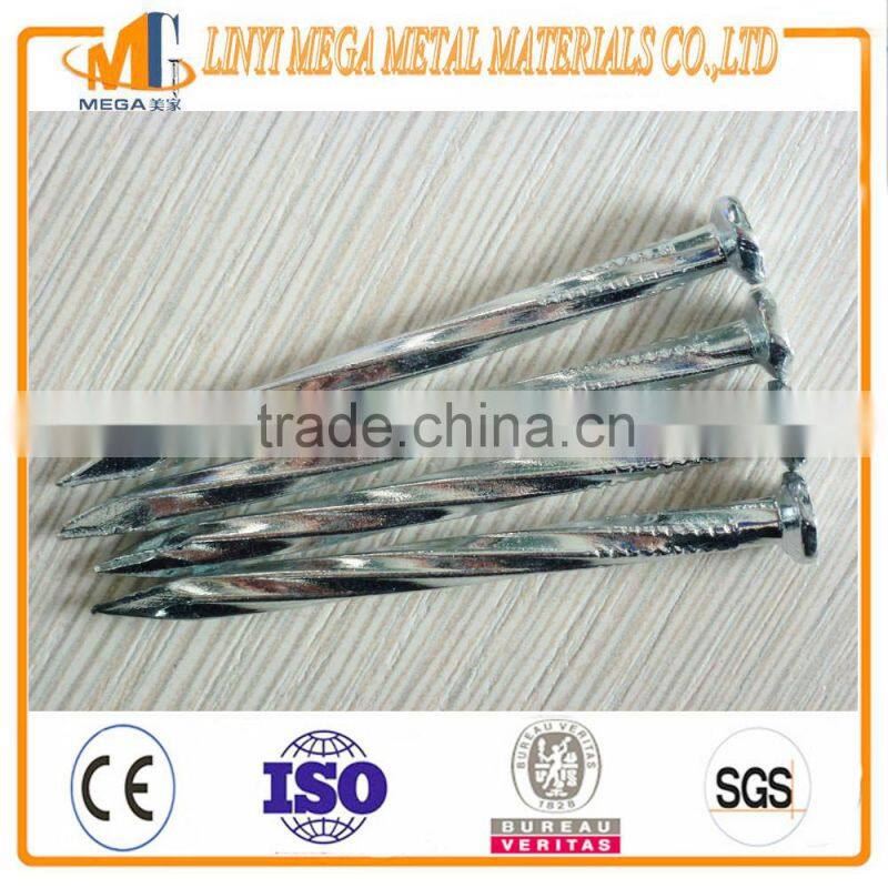 svender supply harp diamond point smooth shank Electro Galvanized steel concrete nail