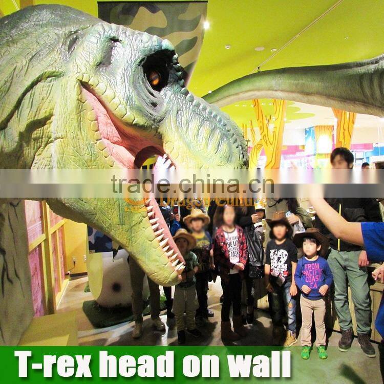 Life Size Dinosaur Head Moving with Track