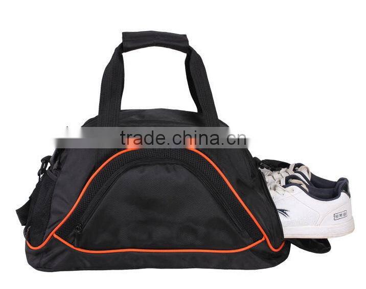 Fashion sports gym bag weekend travel bag with shoes compartment