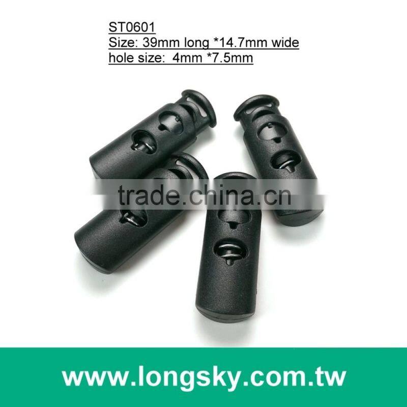 (#ST0602) 1 hole plastic cord stopper toggles for jackets