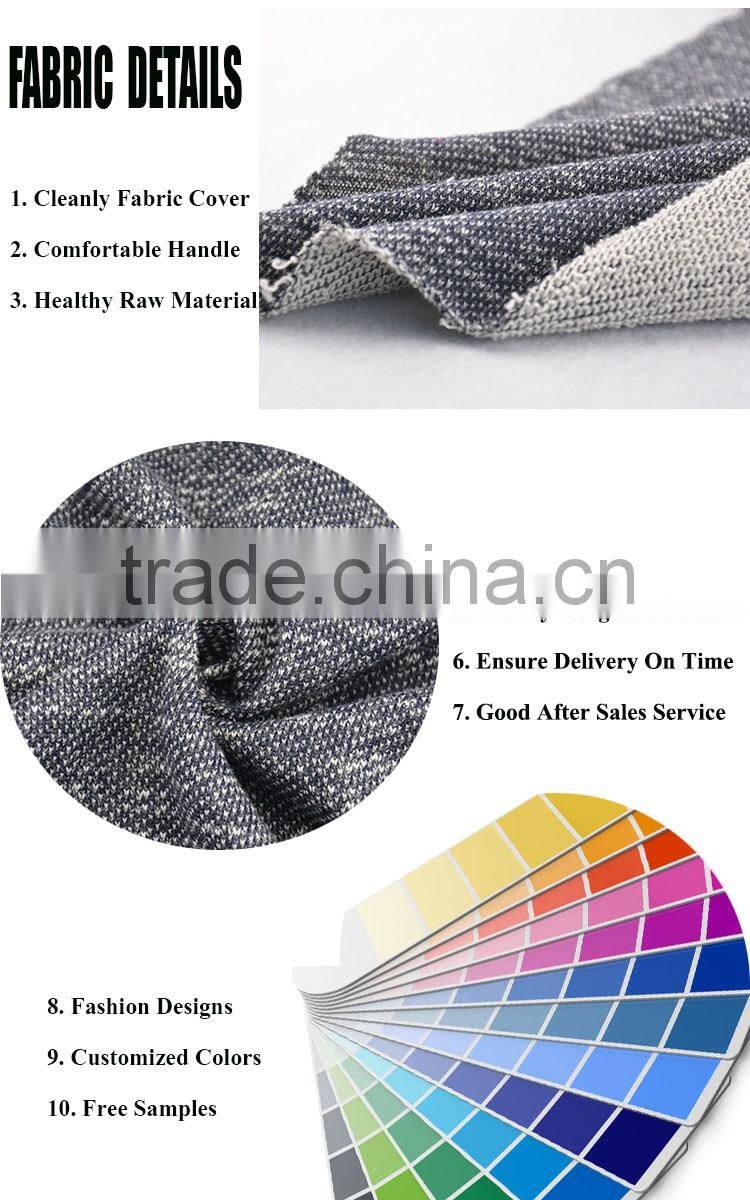 Jiufan textile new men coat pant designs cotton jersey looped fabric