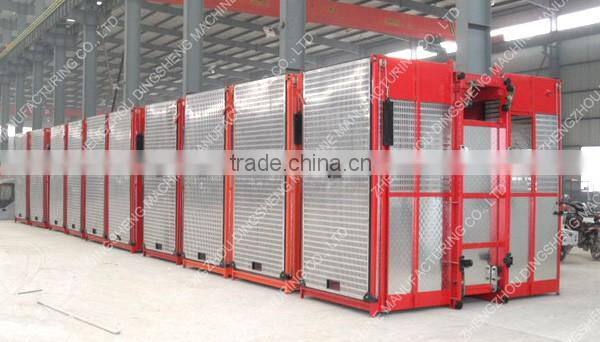Single cage construction electric elevator
