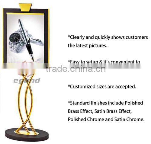 Hotel menu stand sign advertising display stand exhibition stand