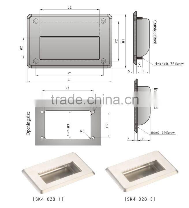 SK4-028 emergency door handle&kitchen cabinet handle