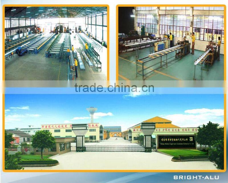 Polished T-slot square shape profile customized size extruded aluminium 6063 t5 extrusion alloy profile