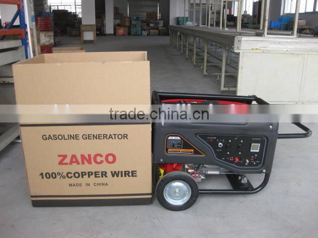 5KW ZANCO with 2 wheels and handles generator gasoline honda generator 220v