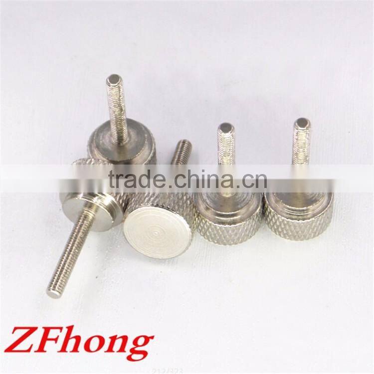m1 - m10 carbon steel with nickel plated step shoulder knob hand tighten screw