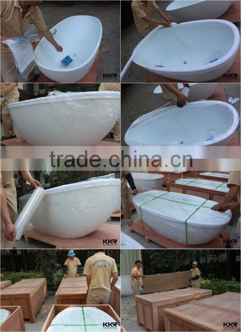 bathtub big size, custom acrylic solid surface bathtub
