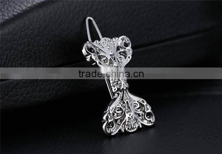 Latest model fashion bowknot Barrette bridal hair accessories, zinc alloy Barrette, handmade accessory for party girl dress