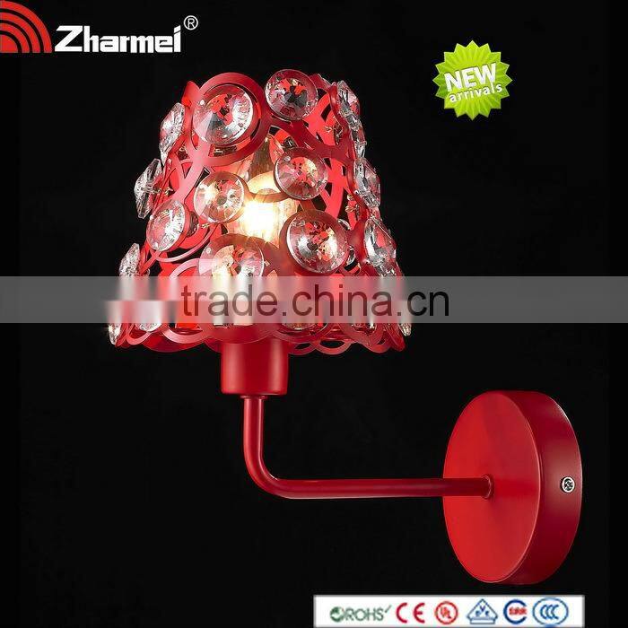 Modern Crystal Orange Wall Lamp,E14 Bedside lamp