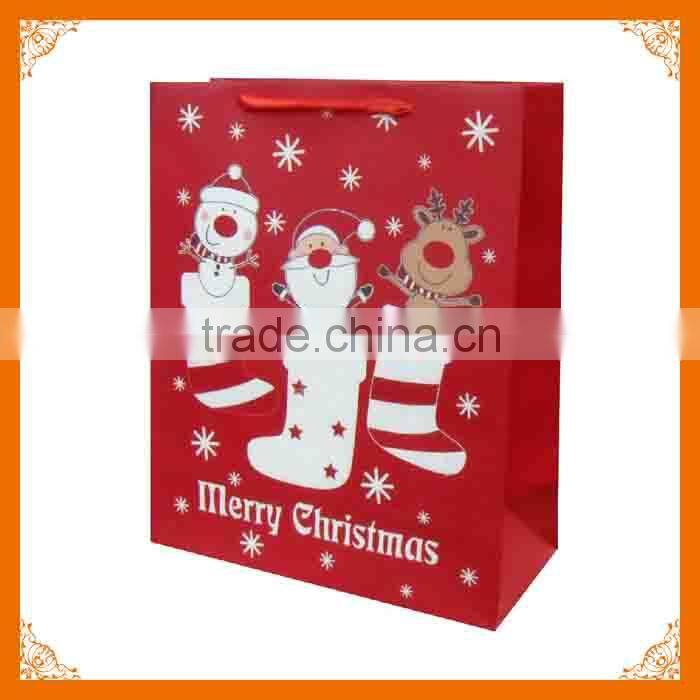 christmas tree paper bag for gift