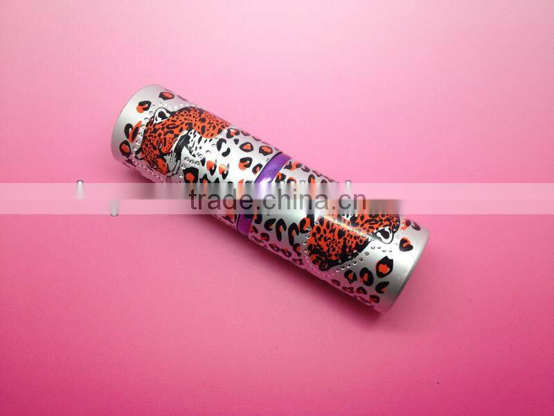 retractable blush brush leapord printed powder brushes makeup cosmetic tools