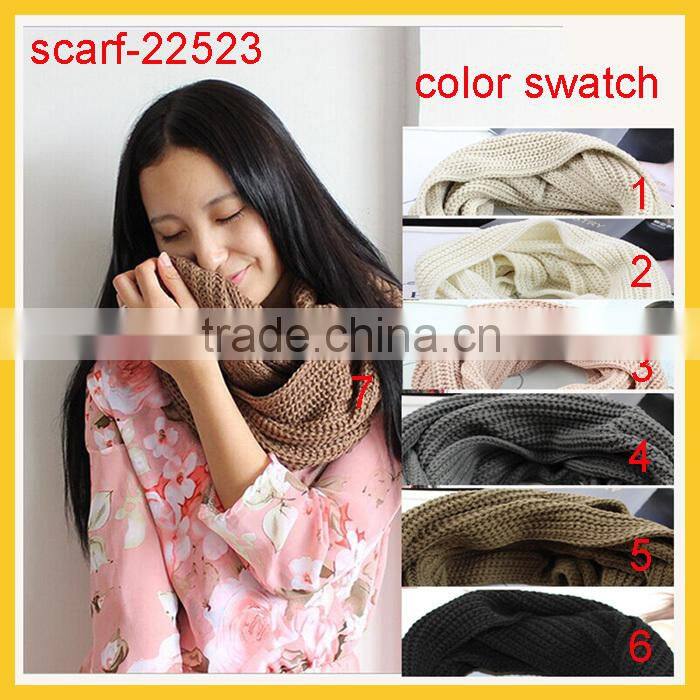 Winter Cable Knitted Scarf