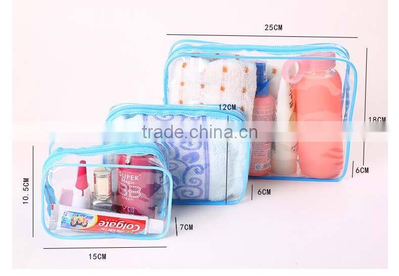 convenient slight plastic bags with smooth zipper for everything like the sationery, bathroom products, gift packaging, cosmetic