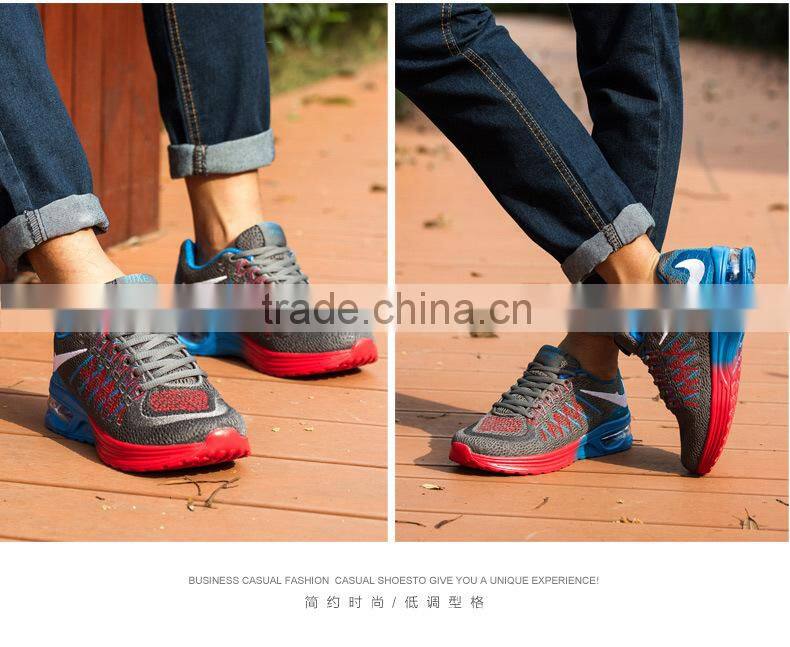 Couple of sneakers Men's shoes The new fabric is running air cushion running shoes