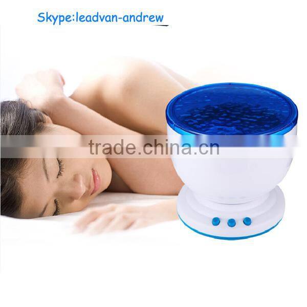 daren waves night light projector speaker lamp ocean projector