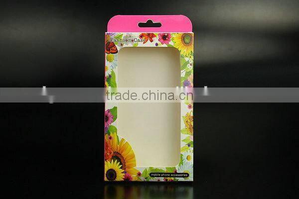 New customized cell phone case paper packaging box