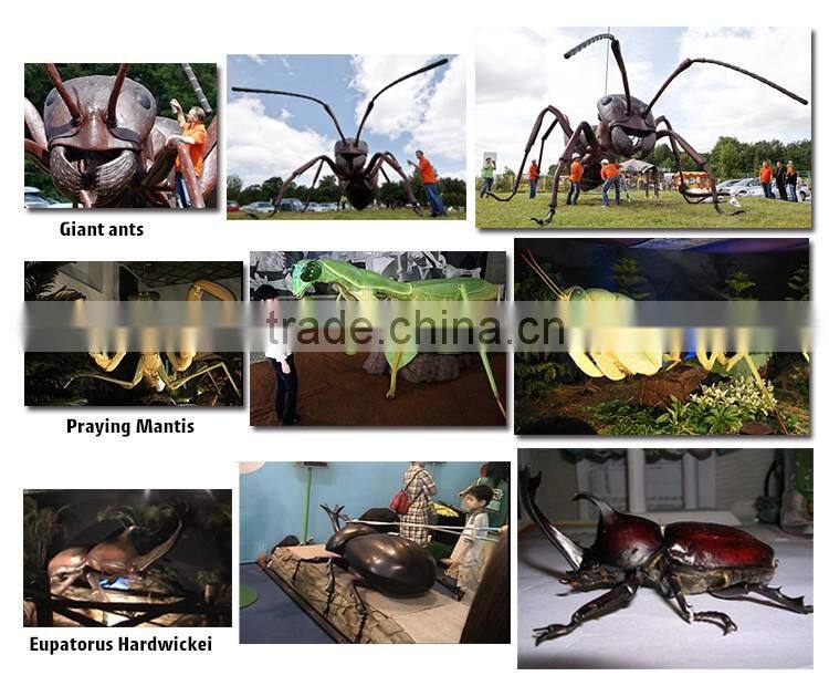Indoor playground animatronic animal insects