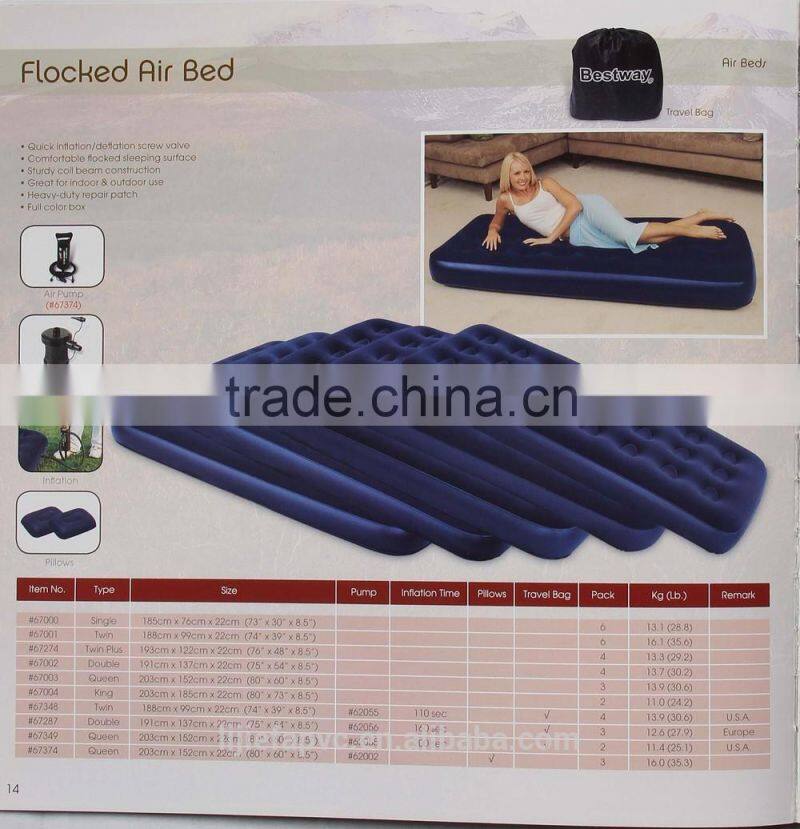 Lovely pink color air mattress for girls