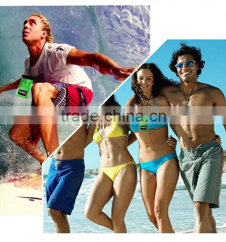 Top quality promotional gift reusable plastic dry mobile pouch