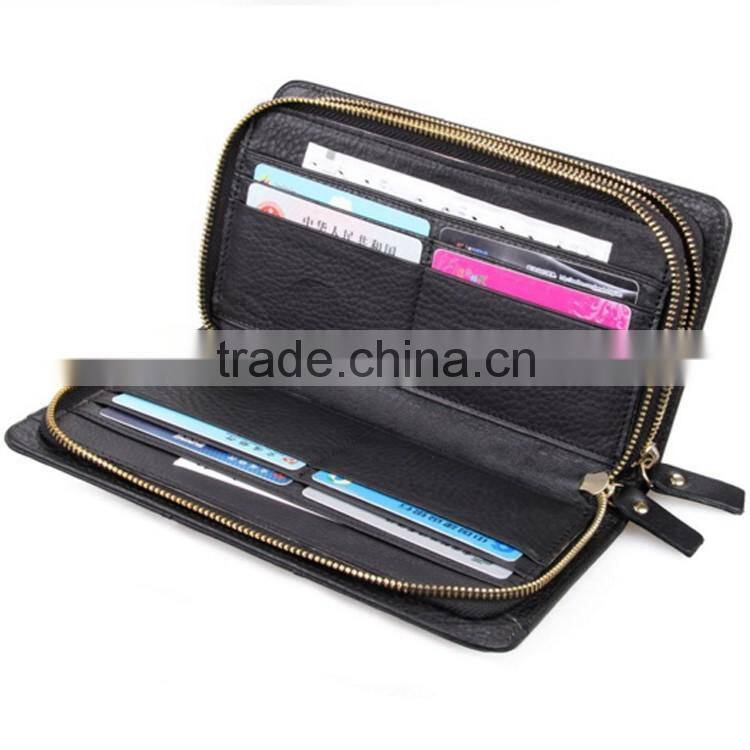 Durable hot sale crazy horse leather wallet for man China manufacturer
