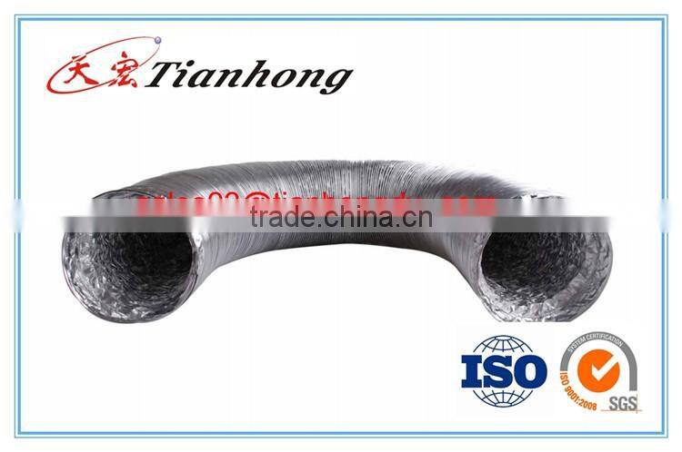 single side aluminum and plastic composite white PVC tape for flexible duct discount AL foil product in tianhong