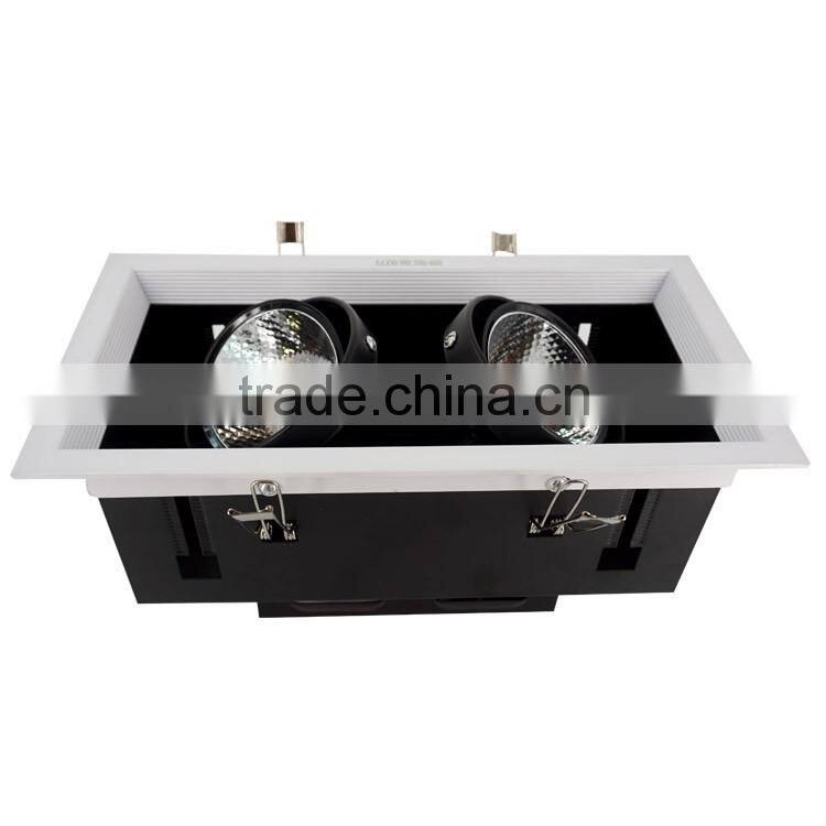 Aluminum lamp body material and led light source square recessed spot lights replace metal halogen lamp