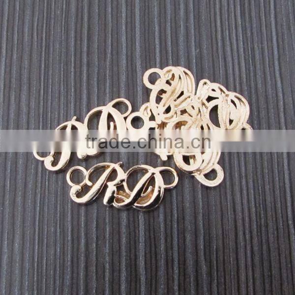 Special Letter Shape Logo Designed Metal Plate