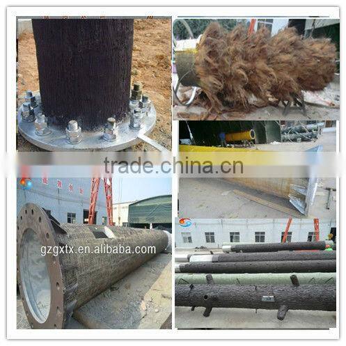 Artificial tree tower with artificial tree bark