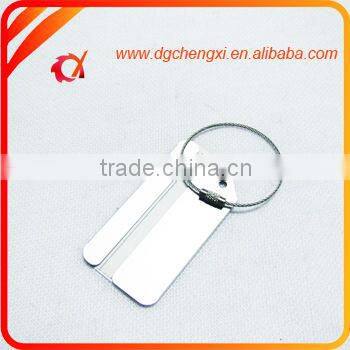 2015 Wholesale Stylish aluminum silver color Airplane Luggage Tags