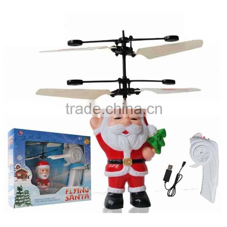 Infrared Induction Flying Santa Toy With LED HY-838U Flying Toys Flying Santa Induction Toys Flying Santa Claus Toy