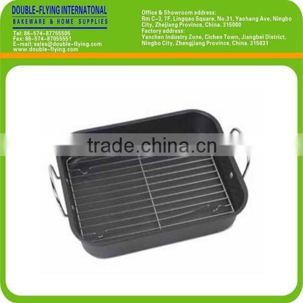 Non-Stick Coating Carbon Steel Rectangular Roaster Pan, Bakeware