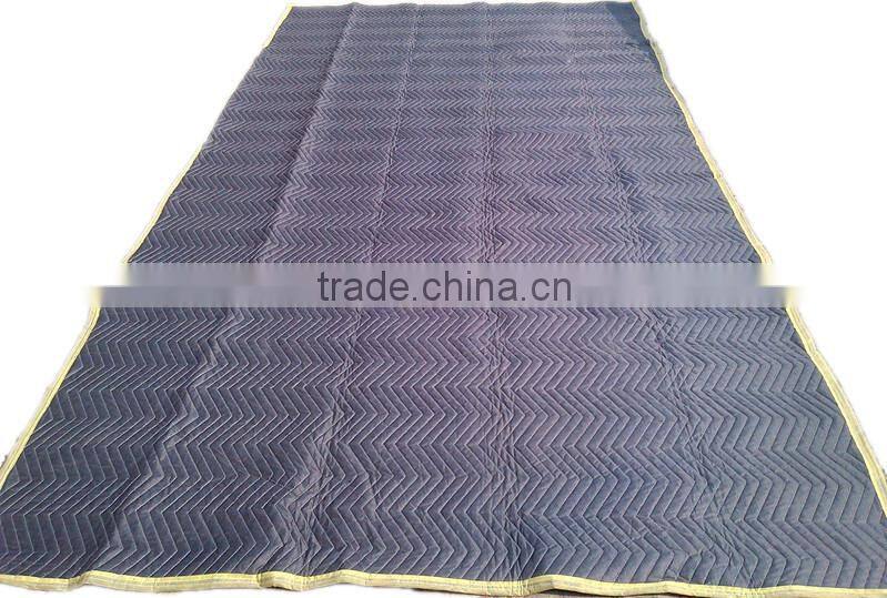 2015 good quality Binding printed Big size warehouse Blanket for Australia Furniture Removalist Blankets