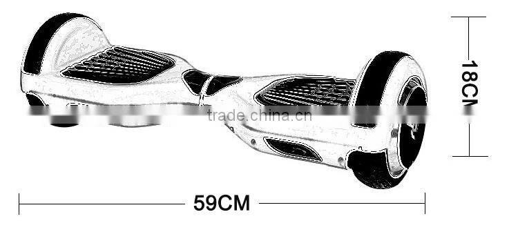 Smoothing delivery 6.5 inch 2 wheel Germany hoverboard with bluetooth speaker