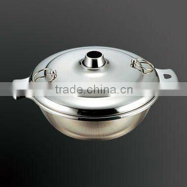 18-8 Stainles Steel Shabu Shabu Cooker 24cm