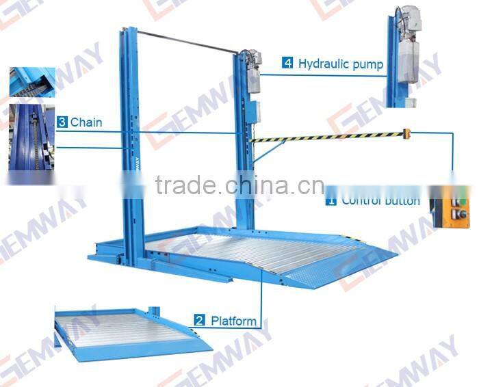 Good price hydraulic home car lift for basement