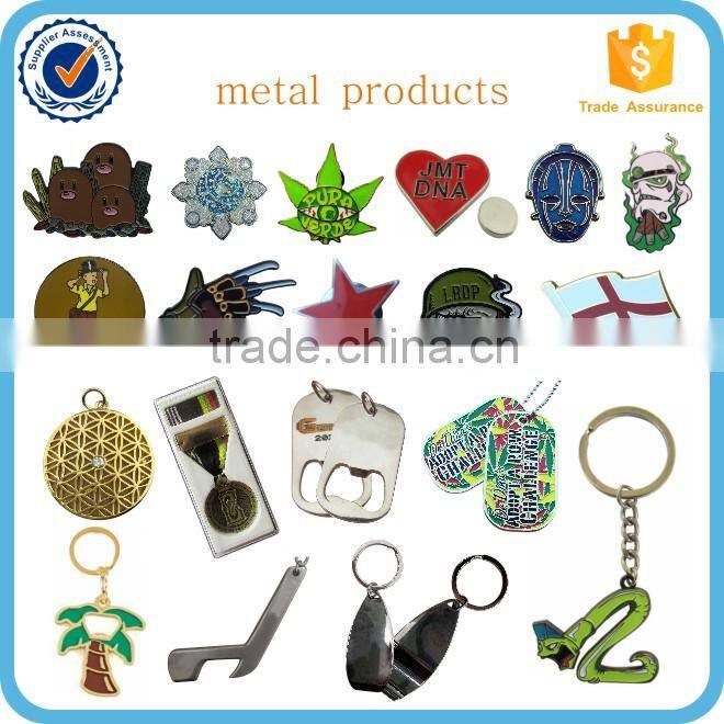 Custom cross shape souvenir metal keychain