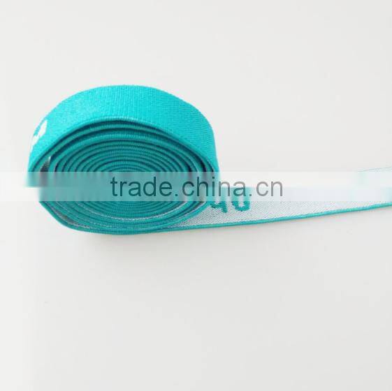 Custom logo jacquard webbing polyester tape elastic belt band