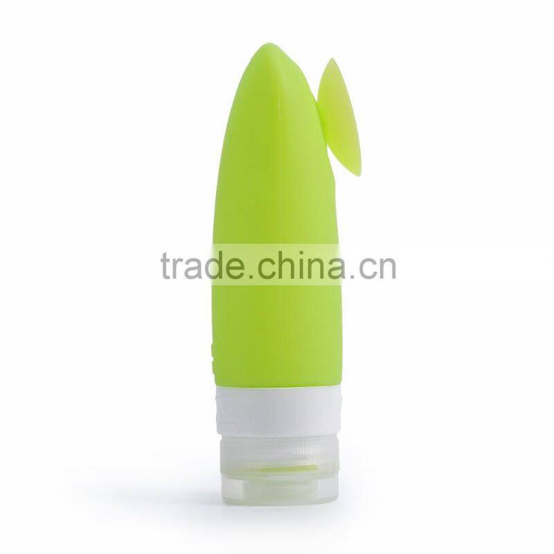 Fashion hot sale Convenient Bpa Free Leak Proof Silicone Travel Shampoo Bottle