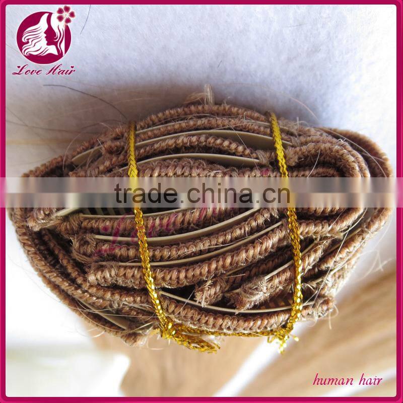 Overnight shipping Cheap 100% Peruvian human virgin blonde hair clip in hair extensions for white women