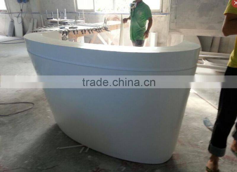 Flexible design solid surface Office Reception Counter Desk,Composite Acrylic counter desk, solid surface countertop