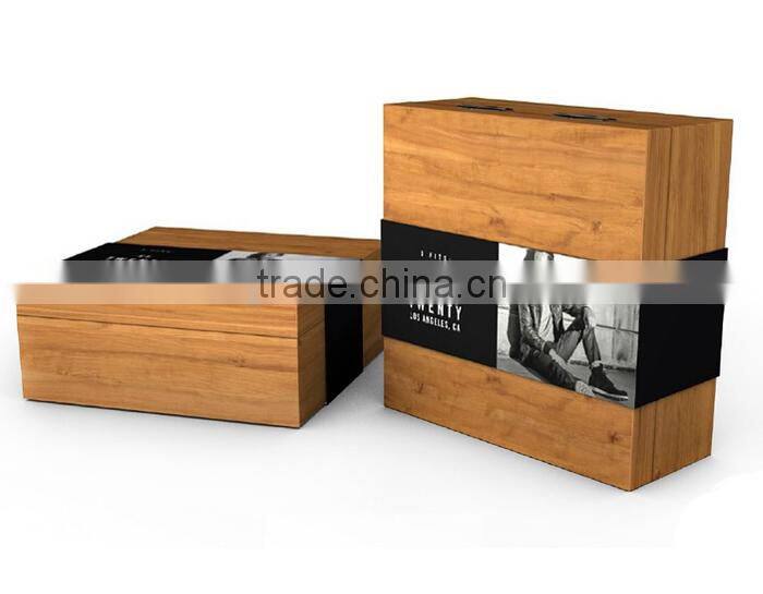 Handmade super design wood t shirt box