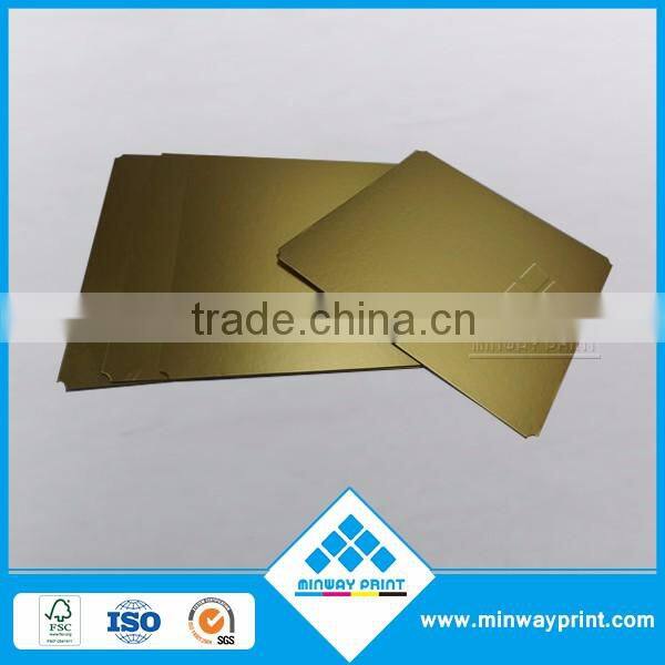 Customize convenient golden cake boards,food serving greaseproof tray for various uses