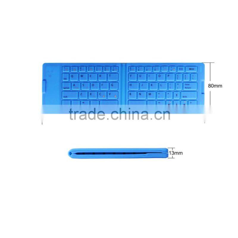 Tablet PC Smartphone Silicone Case Keyboard with bluetooth and collapsible