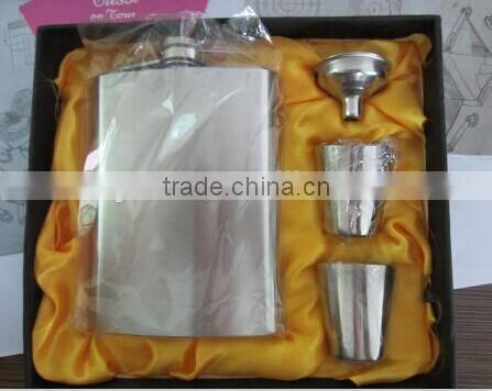 Factory supply stainless steel wine cup with HIP FLASK