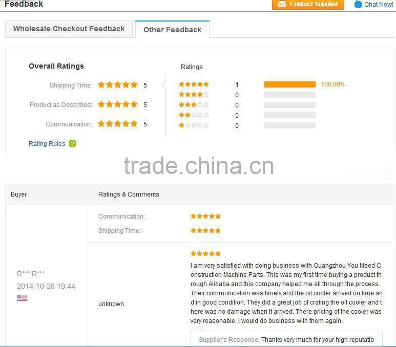 OEM quality Hitachi EX200-5 hydraulic oil cooler