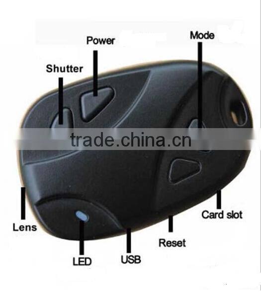 The new ultra-widescreen 1080P H264 wide angle without distortion dynamic all-metal casing car key camera