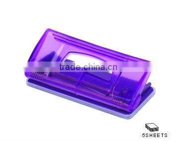 blue trasparent 2 hole punch